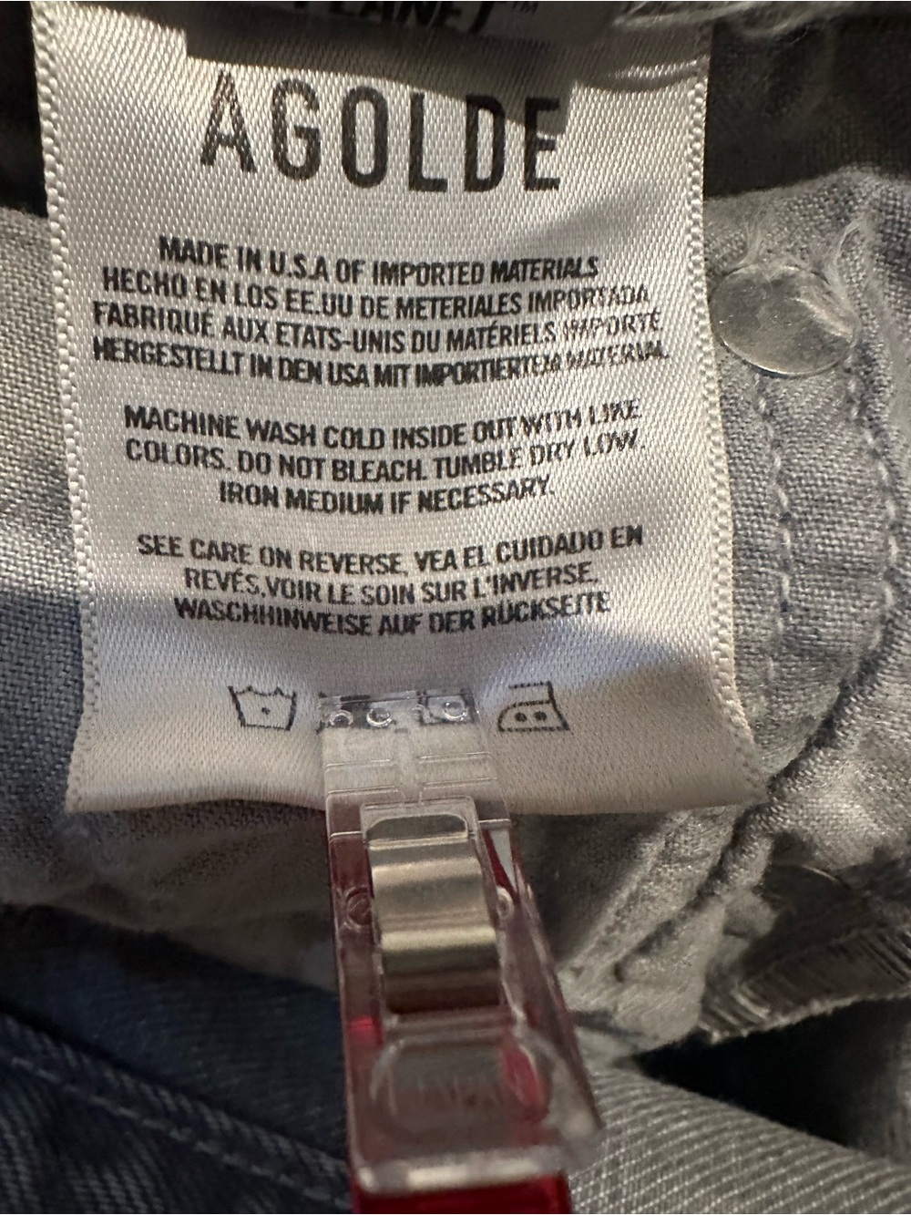 Agolde Kristen high-rise wide-leg jeans in a grey faded 'Dollar' wash - Picture 10 of 15